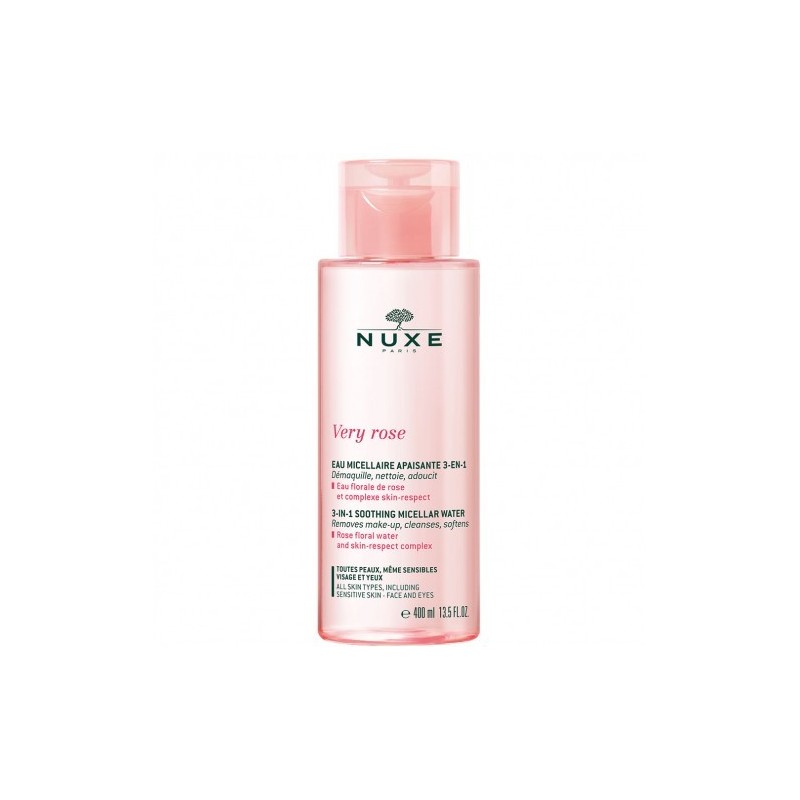 NUXE VERY ROSE EAU MICELLAIRE APAISANTE 3EN1 400ML