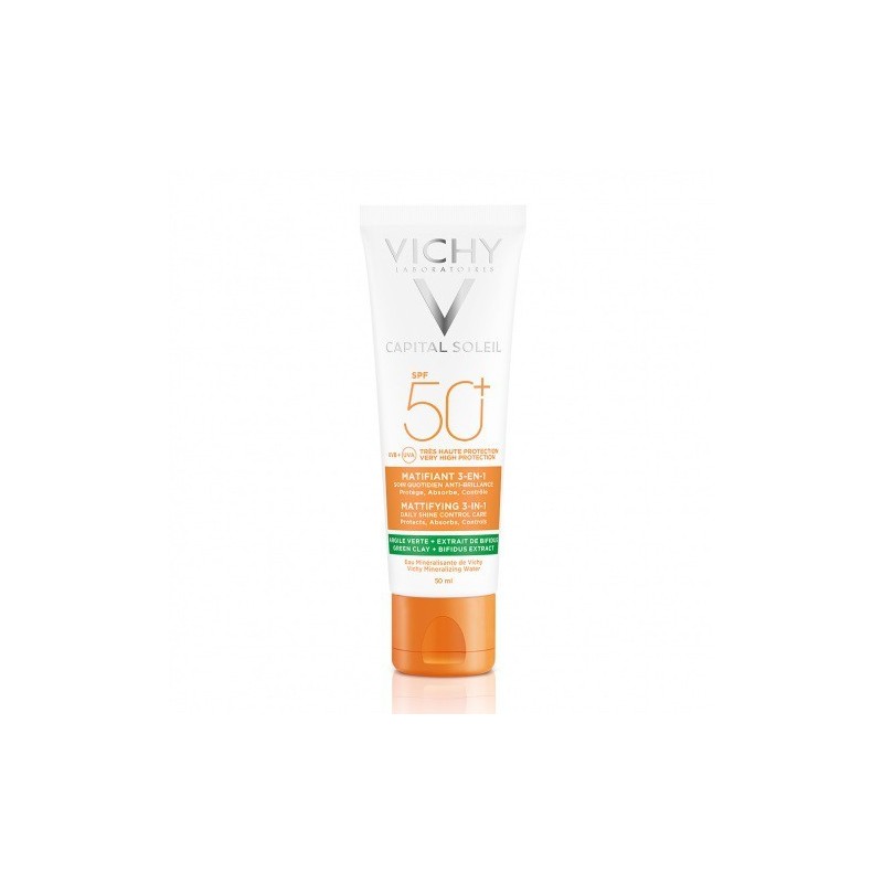 Vichy Capital Soleil Crème Solaire 3en1 SPF50+ Peau Mix Acnéique 50ml