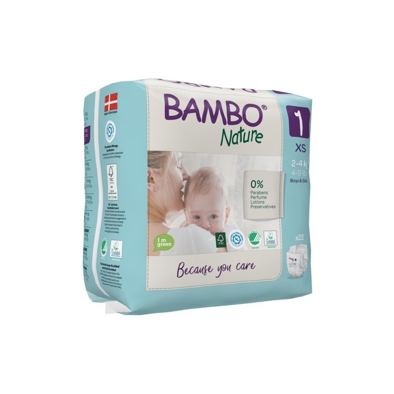 BAMBO NATURE taille1 . 2-4KG   22 u