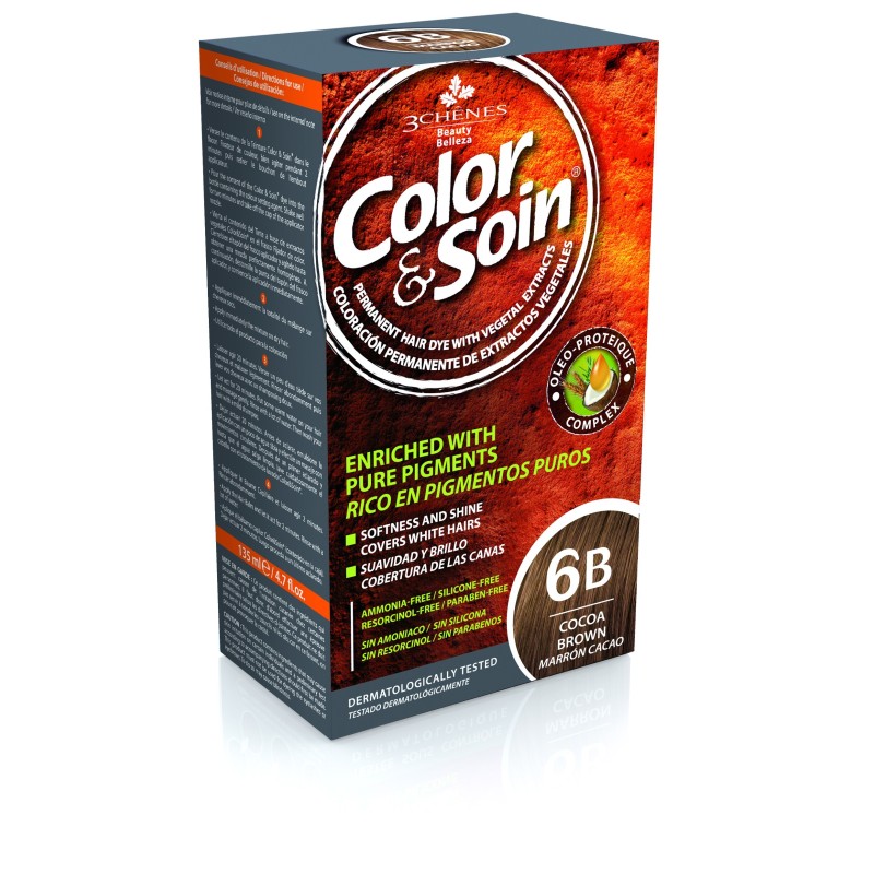3 CHENES COLOR & SOIN 6B MARRON CACAO