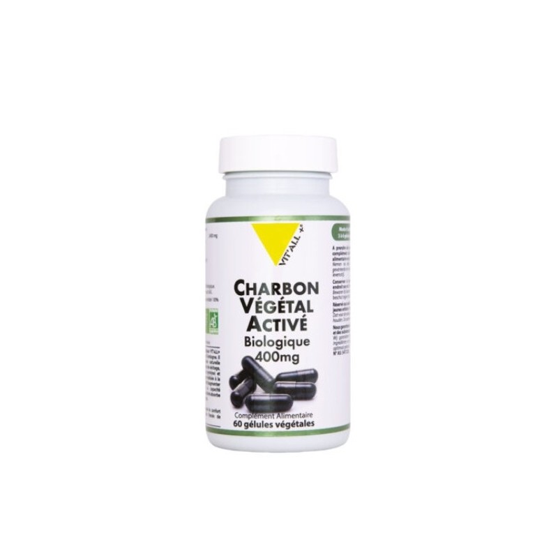 VITALL+ CHARBON VEGETAL 400MG 60GEL