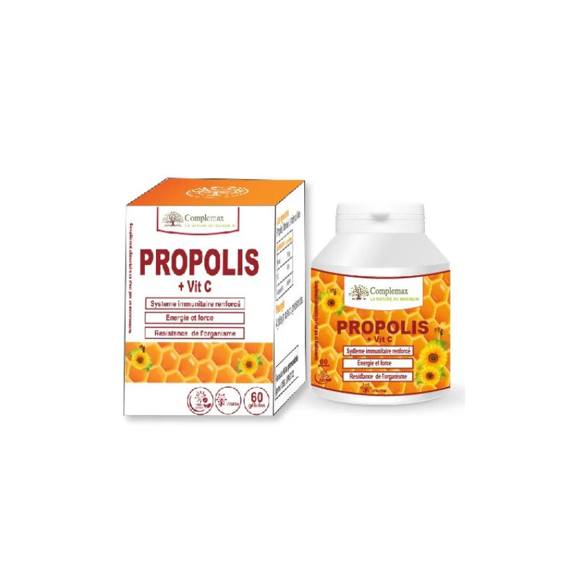 Complemax propolis + Vitamine C 250mg 60 gelules
