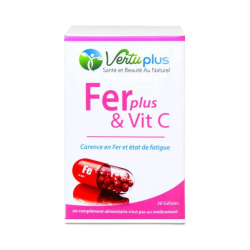 Vertuplus Fer Vitamine C 30 Gelules