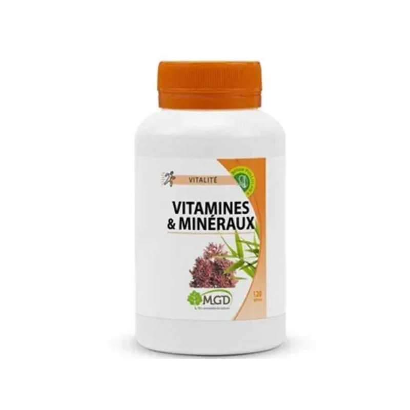 MGD VITAMINE ET MINÉRAUX PILLULIER 120 GÉLULES