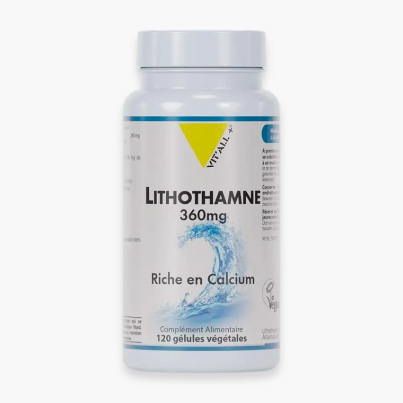 VIT'ALL+ LITHOTHAMNE 360MG RICHE EN CALCIUM 120GEL