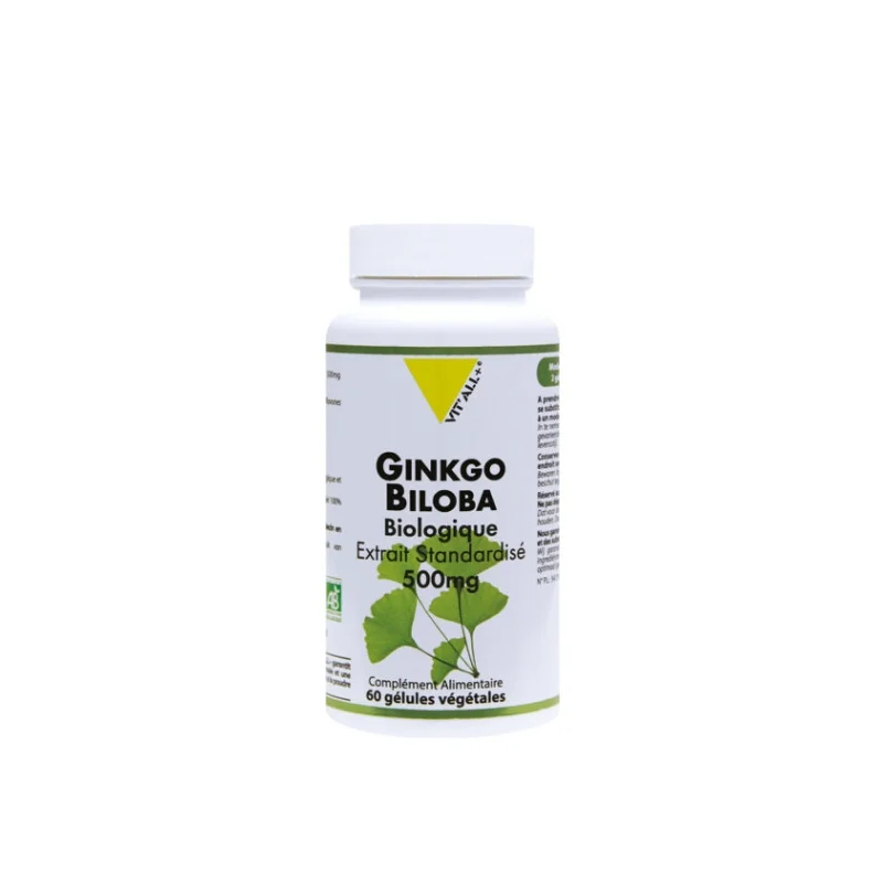 VIT'ALL+ GINKGO BILOBA 500MG 60GEL