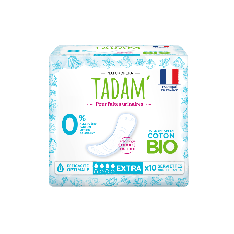 TADAM SERVIETTES FUITES URINAIRES EXTRA 10U