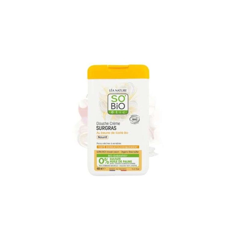 SO BIO DOUCHE CREME SURGRAS AU BEURRE DE KARITE 450ML
