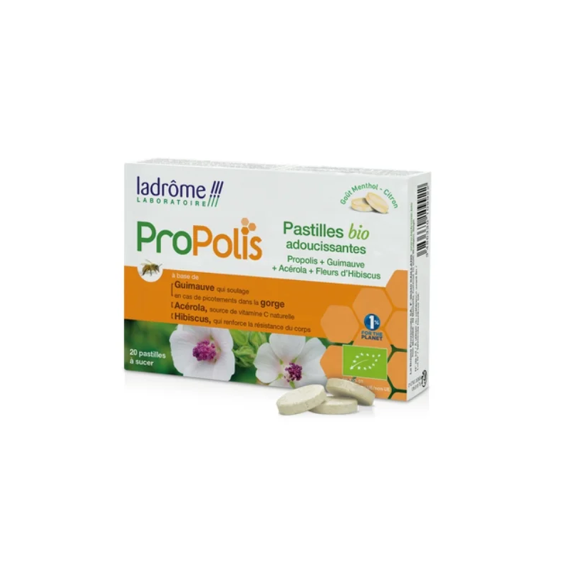LADROME PASTILLES PROPOLIS ADOUCISSANTES 20COMP
