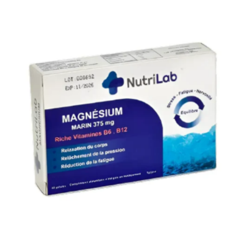 NUTRILAB MAGNESIUM MARIN 375MG 30GEL
