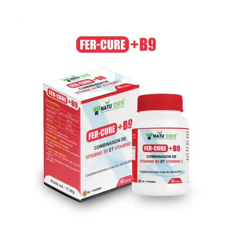 BC-PHARMA FER-CURE+B9 40CAP