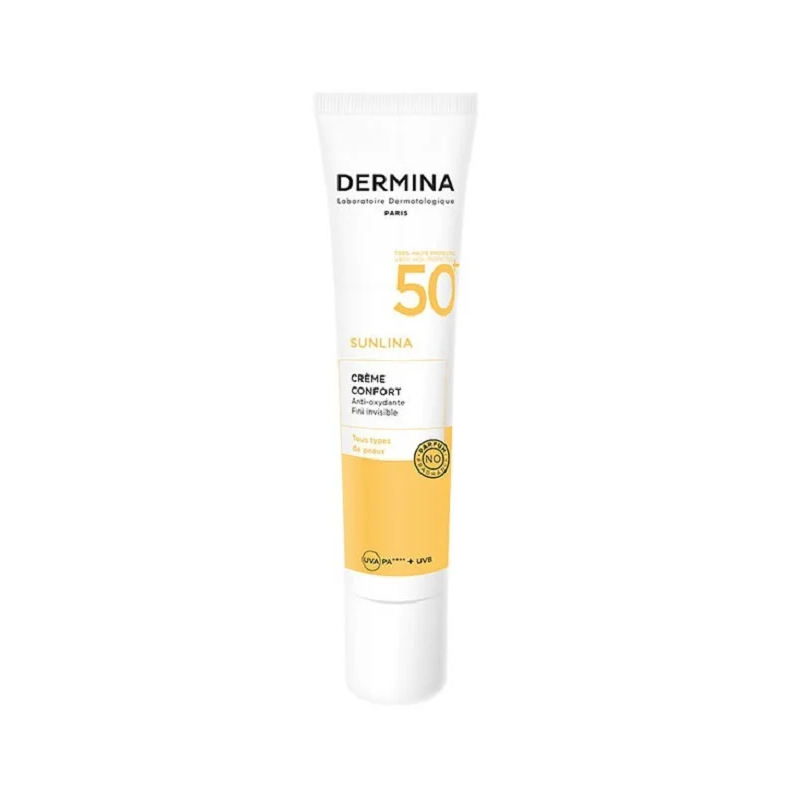 DERMINA SUNLINA CREME CONFORT SPF50 40ML