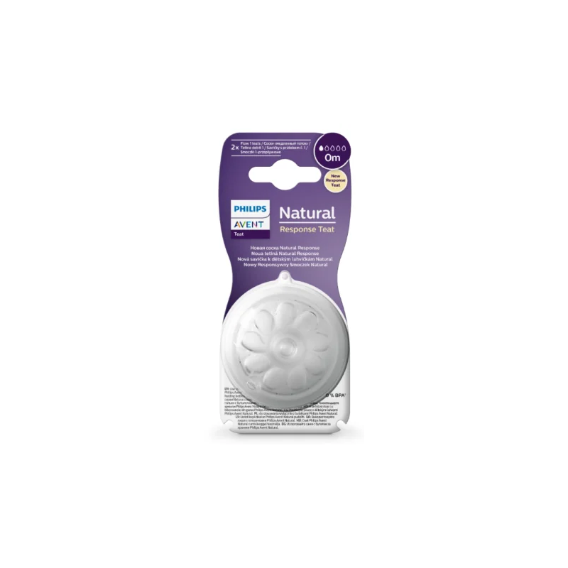 AVENT TETINE NATURAL 0M+2 PIECES