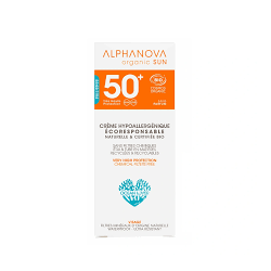 ALPHANOVA CR SOLAIRE HYPOALLERGENIQUE SENSITIVE SPF50+50G