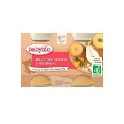 BABYBIO PETIT POT DELICE DES VERGERS 2*130G