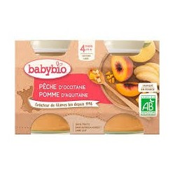 BABYBIO PETIT POT PECHE POMME 2*130G