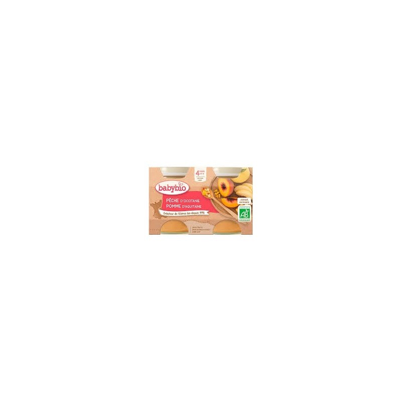 BABYBIO PETIT POT PECHE POMME 2*130G