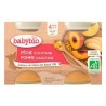 BABYBIO PETIT POT PECHE POMME 2*130G
