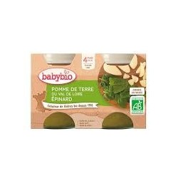 BABYBIO POT POMME DE TERRE EPINARDS 2*130G