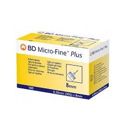 BD AIGUILLE À STYLO INSULINE 30 G/8 MM/BOÎTE DE 100