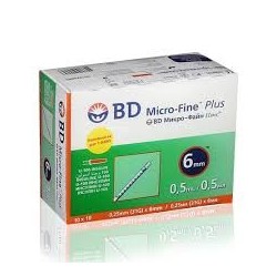 BD AIGUILLE À STYLO INSULINE 31 G/6 MM/BOÎTE DE 100