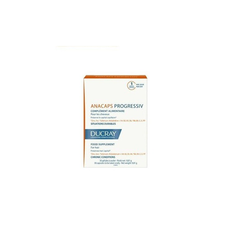 DUCRAY ANACAPS PROGRESSIV CHEVEUX 30 CAPSULES