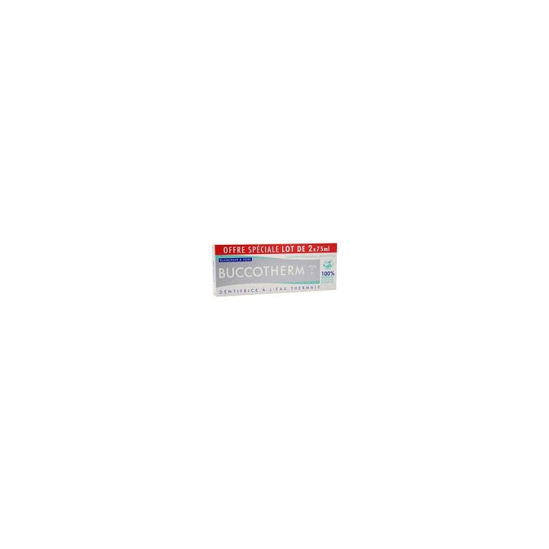 PACK BUCCOTHERM BLANCHEUR ET SOIN BIO 75 ml