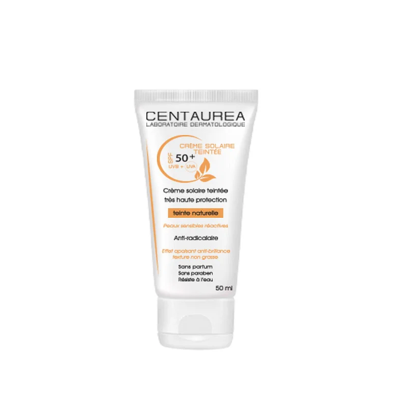 CENTAUREA CREME SOLAIRE TEINTEE NATURELLE 50ML