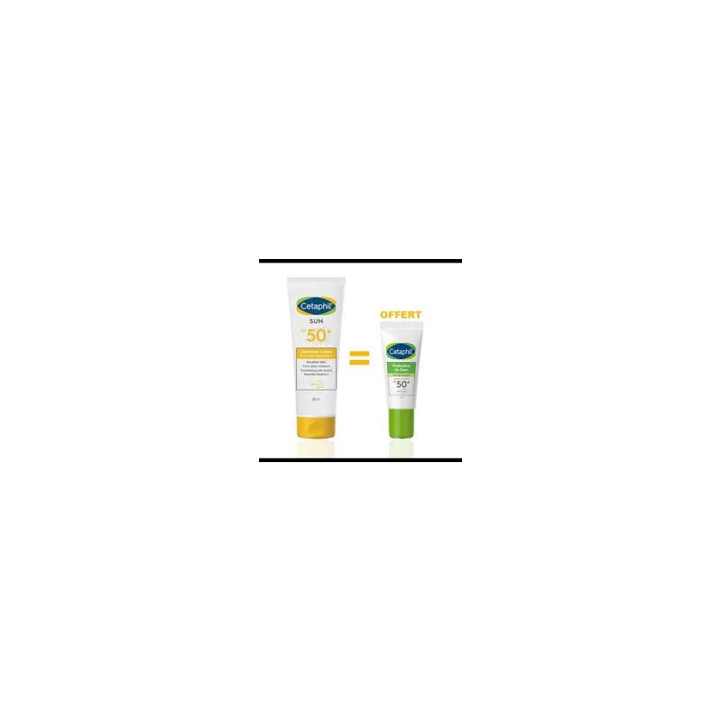 PACK CETAPHIL SUN LOTION SPF 50+ 100ML+CETAPHIL LIPBALM SPF50 OFFERT