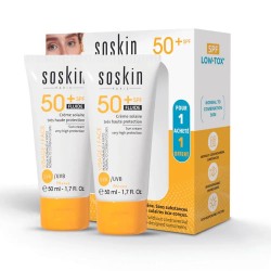 SOSKIN COFFRET  ( 2  ECRAN ) FLUIDE LOWTOX SPF50+  50ml