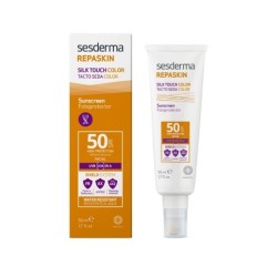 SESDERMA REPASKIN SILK TOUCH CREME SOLAIRE VISAGE TEINTE SPF50 50ML